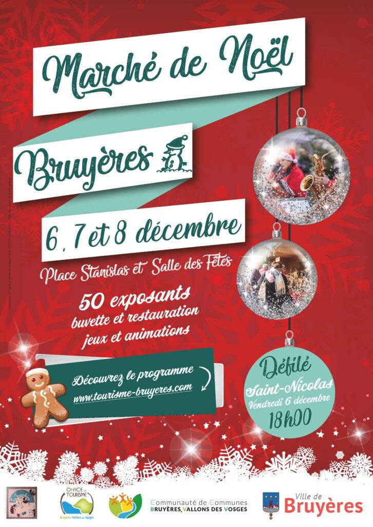 Affiche marché de noël 2024